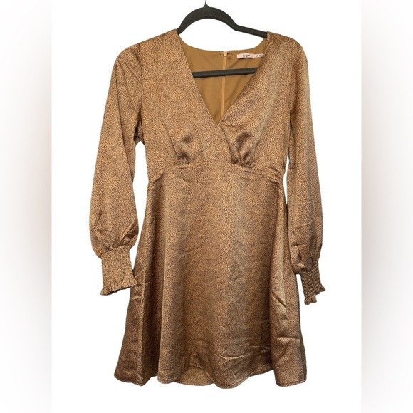 Franchescas Mi Ami Animal Print Baby Doll Dress - Picture 3 of 11